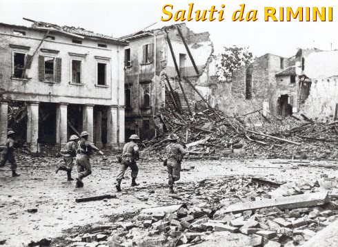 Saluti da Rimini - 21 Settembre 1944: Soldati greci liberano Piazza Giulio Cesare (ora Tre Martiri)