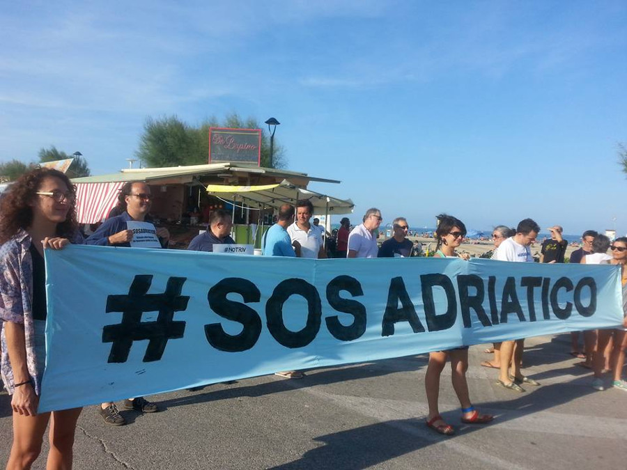 Rimini 29-08-2015 - Marcia #NoTriv #SOSAdriatico - Fermiamo le trivellazioni in mare