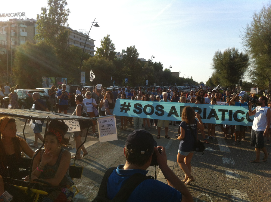 Rimini 29-08-2015 - Marcia #NoTriv difendiamo il nostro mare