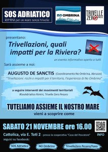 SOS Adriatico - Trivelle Zero - Trivellazioni: quali impatti per la Riviera