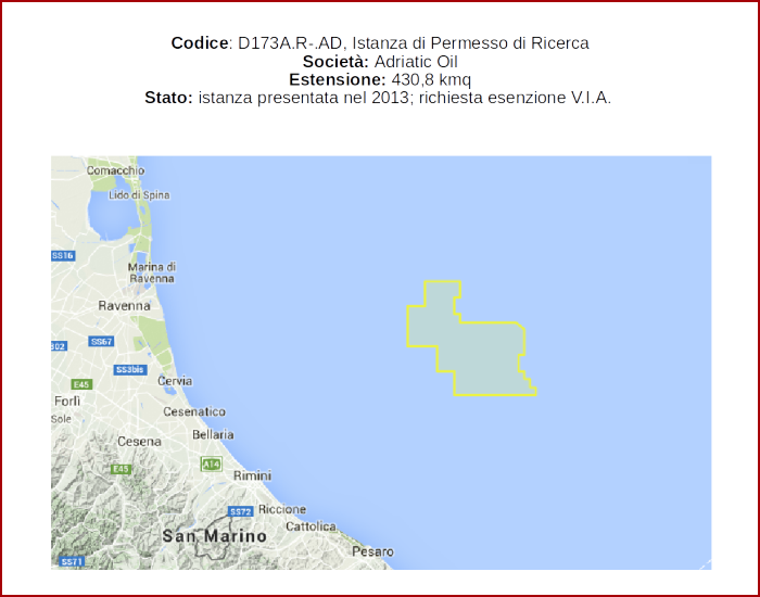 Istanza Adriatic Oil D173 A.R-.AD - SOS Adriatico